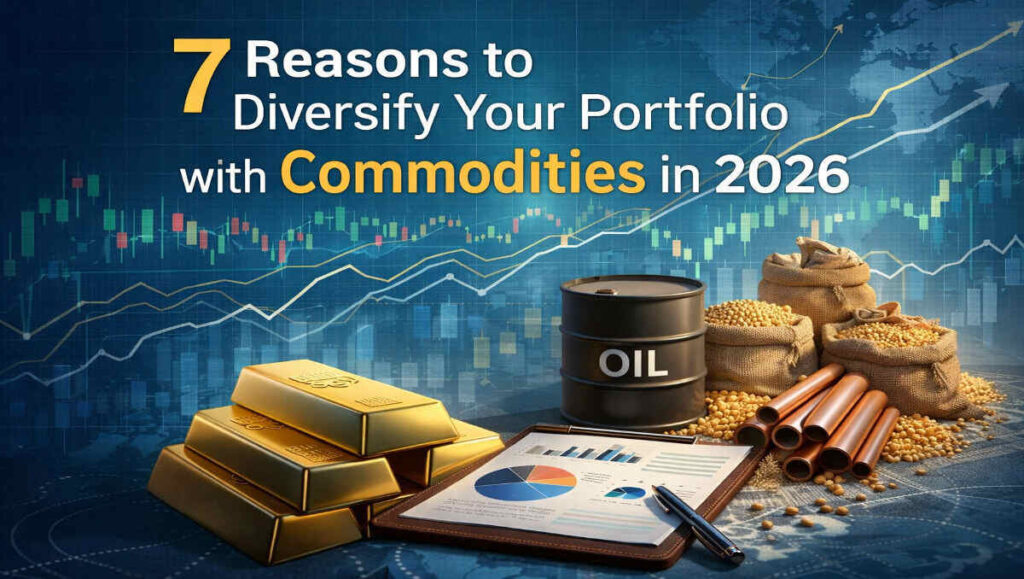 Diversify your portfolio with commodities including gold, oil, copper, and agricultural assets for inflation protection in 2026