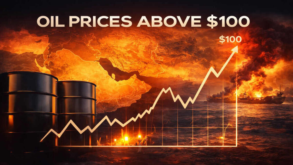 Oil prices above $100 surge as Middle East conflict raises global crude oil supply concerns